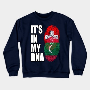 Switzerland And Maldivian Mix DNA Heritage Crewneck Sweatshirt